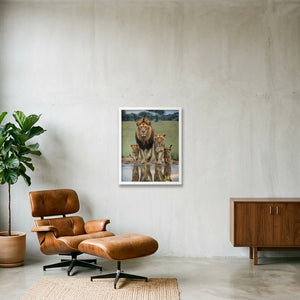 Side by Side — 40×50cm, 16×20" White Frame