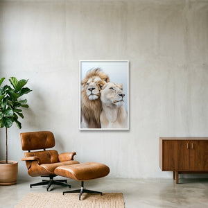 Ivory — 70×100cm, 28×39" White Frame
