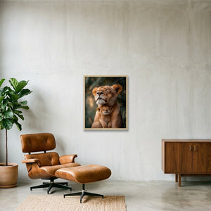 Safe With You — 40×50cm, 16×20" Oak Frame
