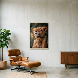 Safe With You — 70×100cm, 28×39" Oak Frame